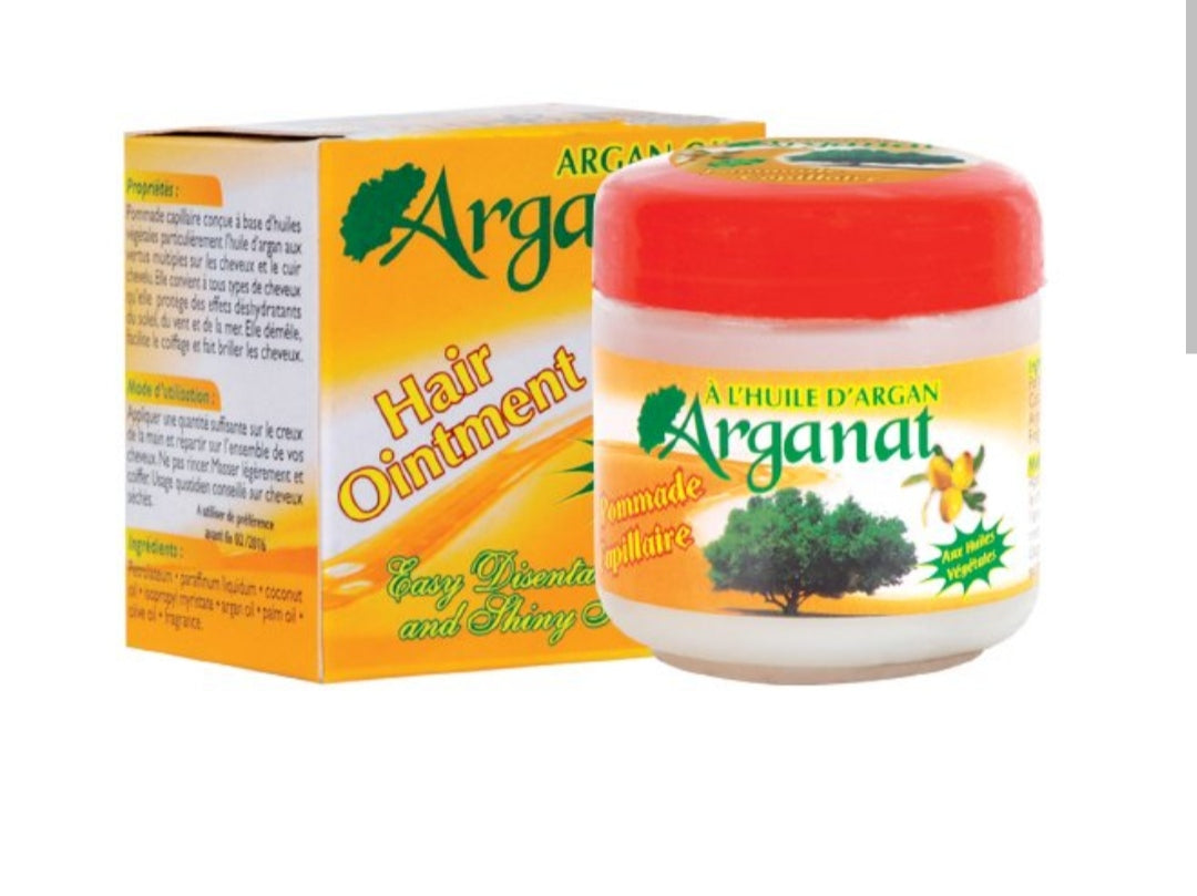 Pommade capillaire, sérum solide à base d'huile d'argan