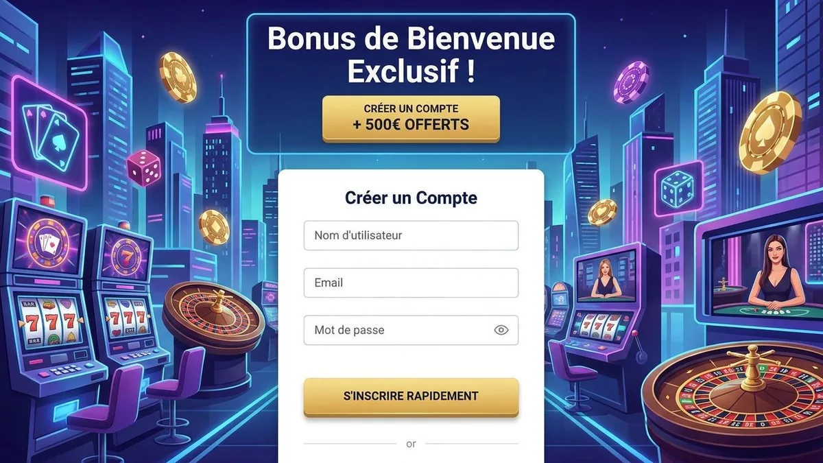 Inscription avec bonus